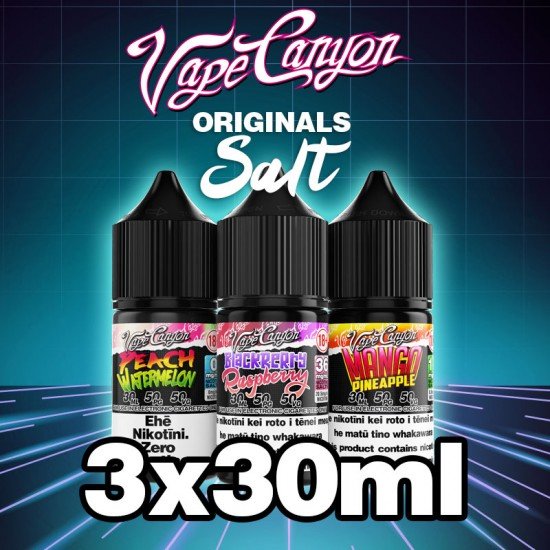 3 x 30ml Vape Canyon Salts Combo